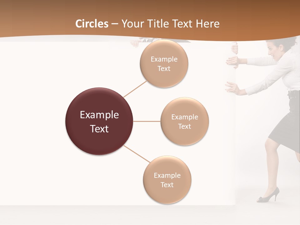 Poster White Man PowerPoint Template