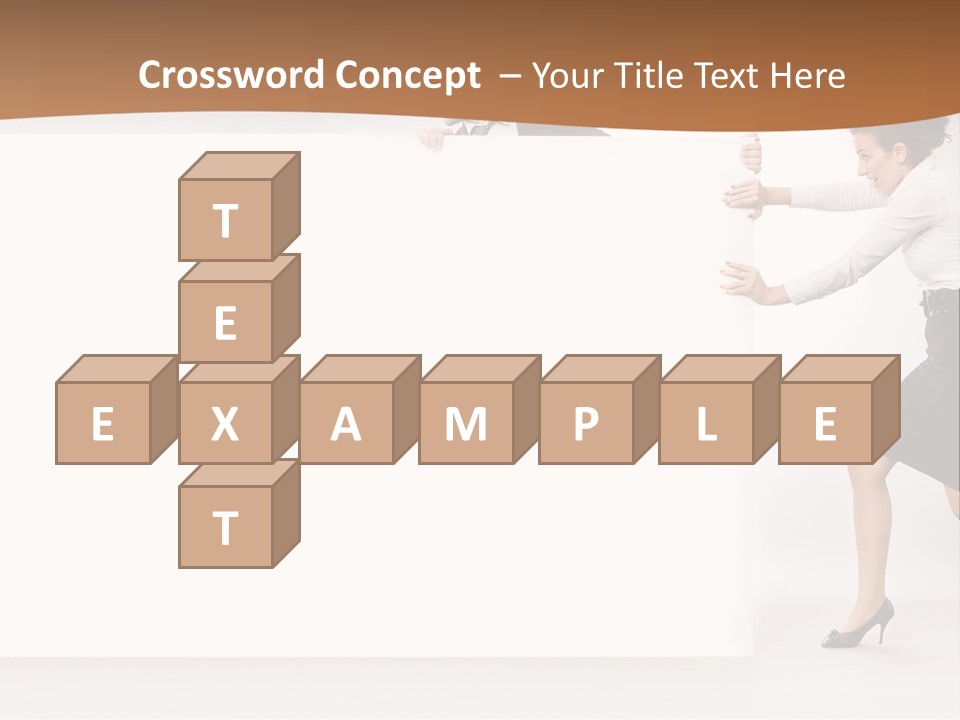 Poster White Man PowerPoint Template