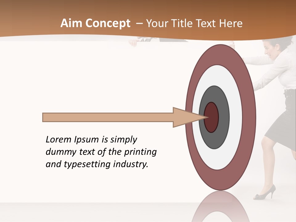 Poster White Man PowerPoint Template