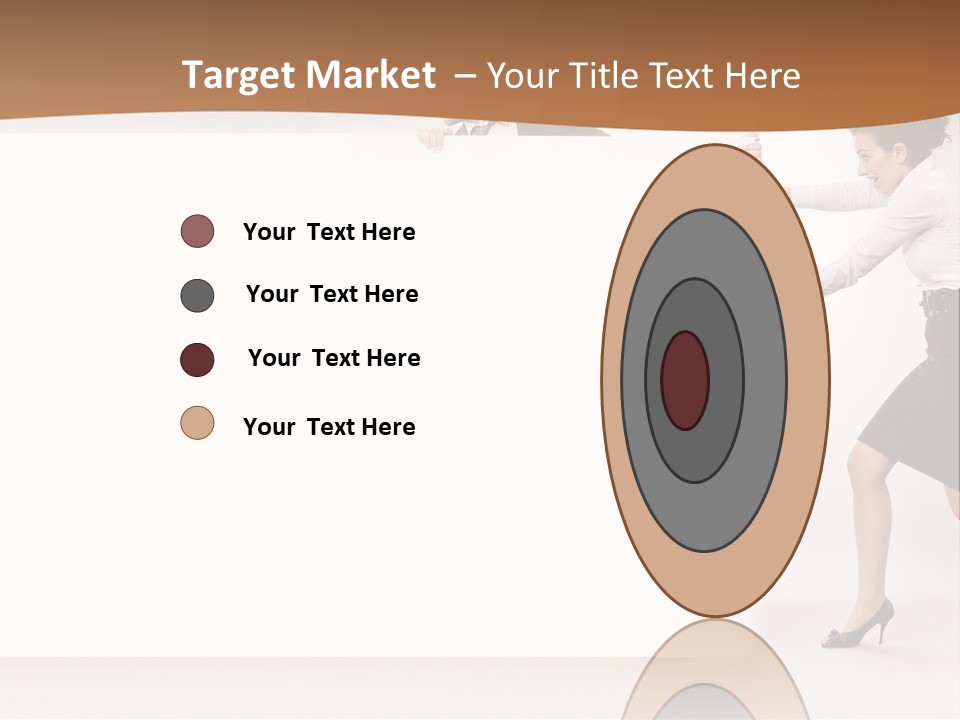 Poster White Man PowerPoint Template