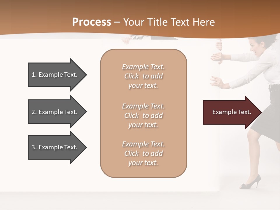 Poster White Man PowerPoint Template