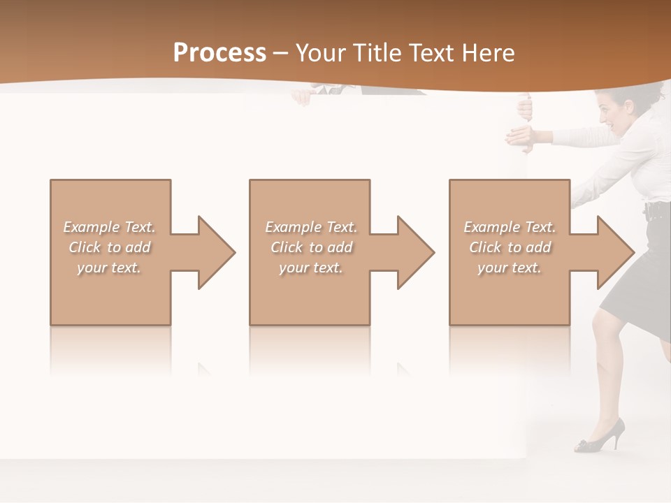 Poster White Man PowerPoint Template