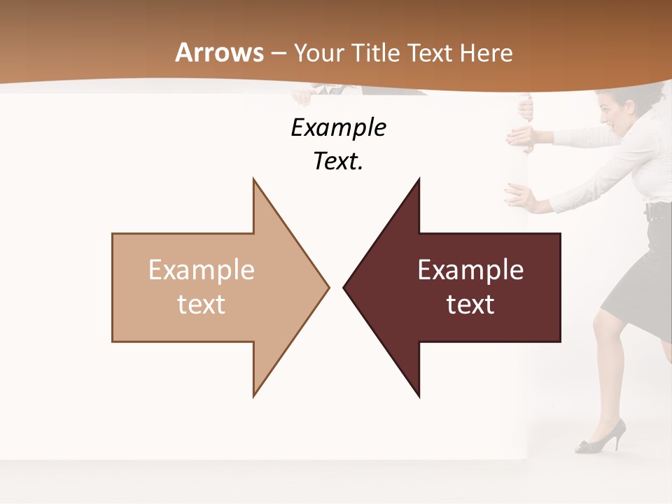 Poster White Man PowerPoint Template