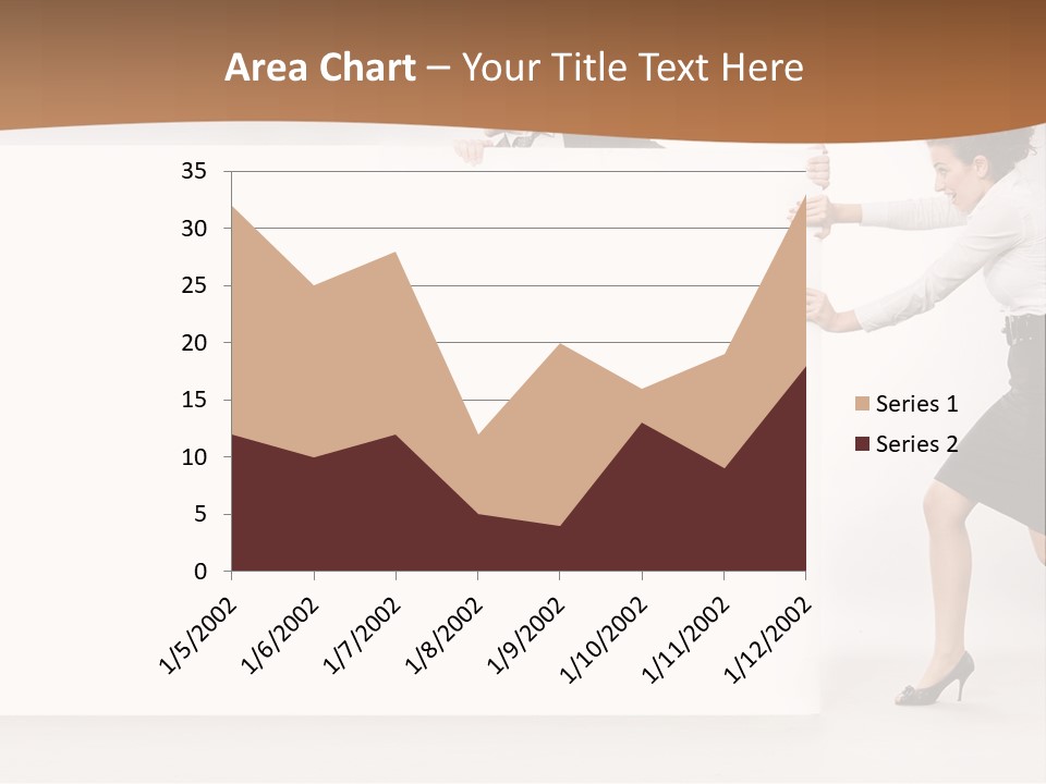 Poster White Man PowerPoint Template