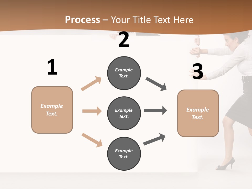 Poster White Man PowerPoint Template