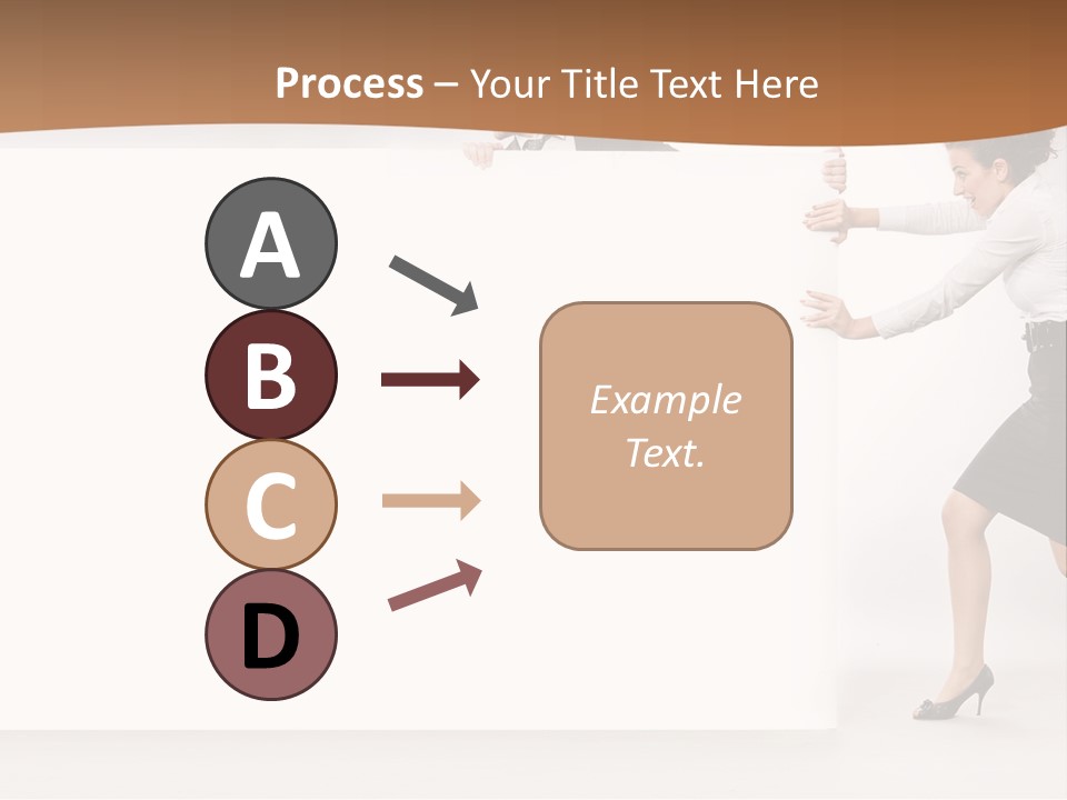 Poster White Man PowerPoint Template