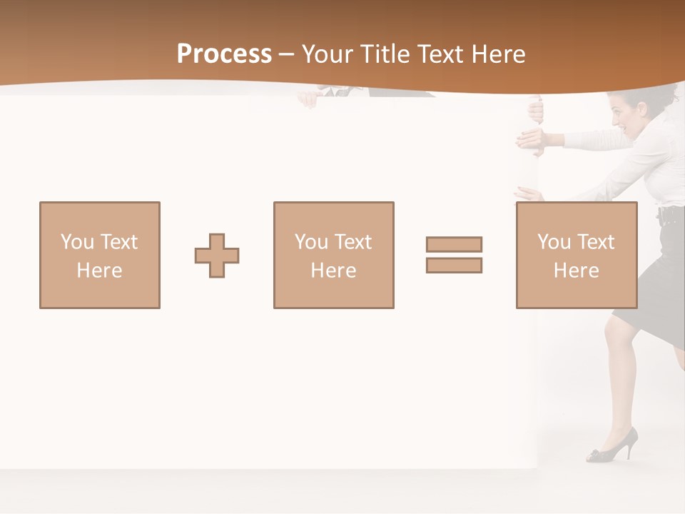 Poster White Man PowerPoint Template