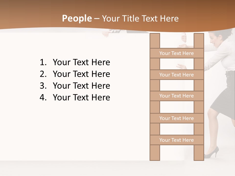 Poster White Man PowerPoint Template