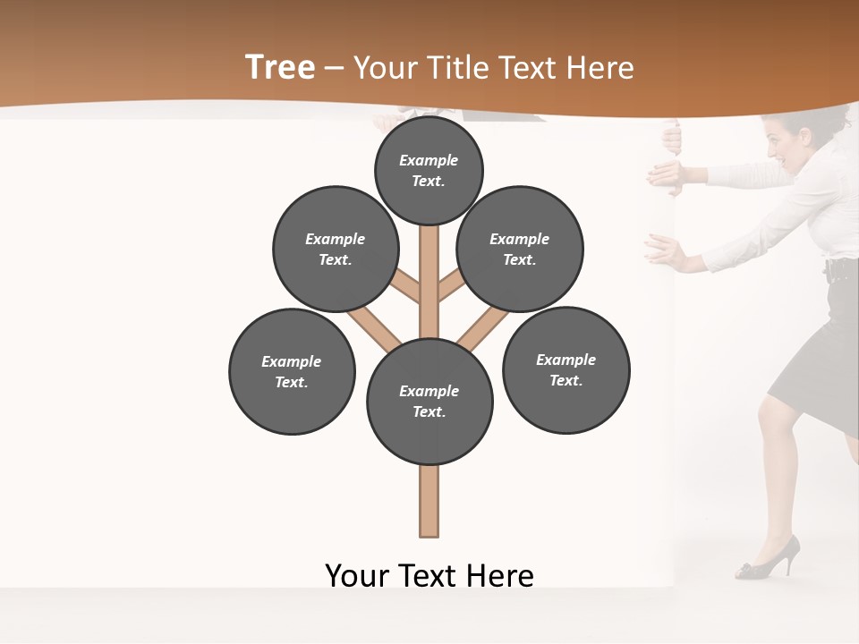 Poster White Man PowerPoint Template