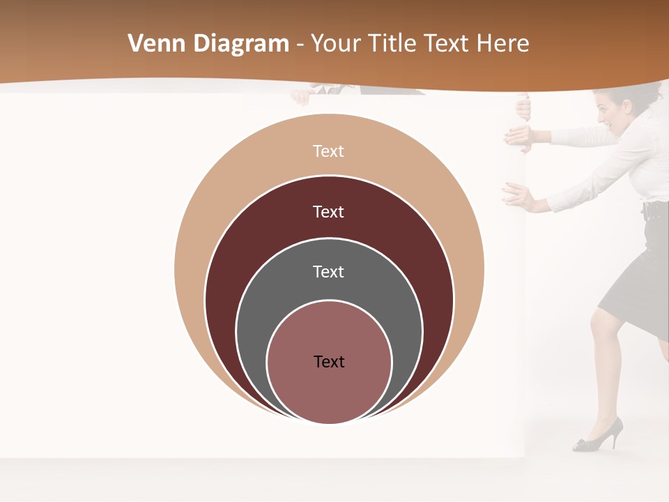 Poster White Man PowerPoint Template