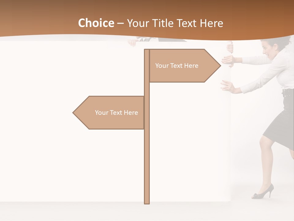 Poster White Man PowerPoint Template