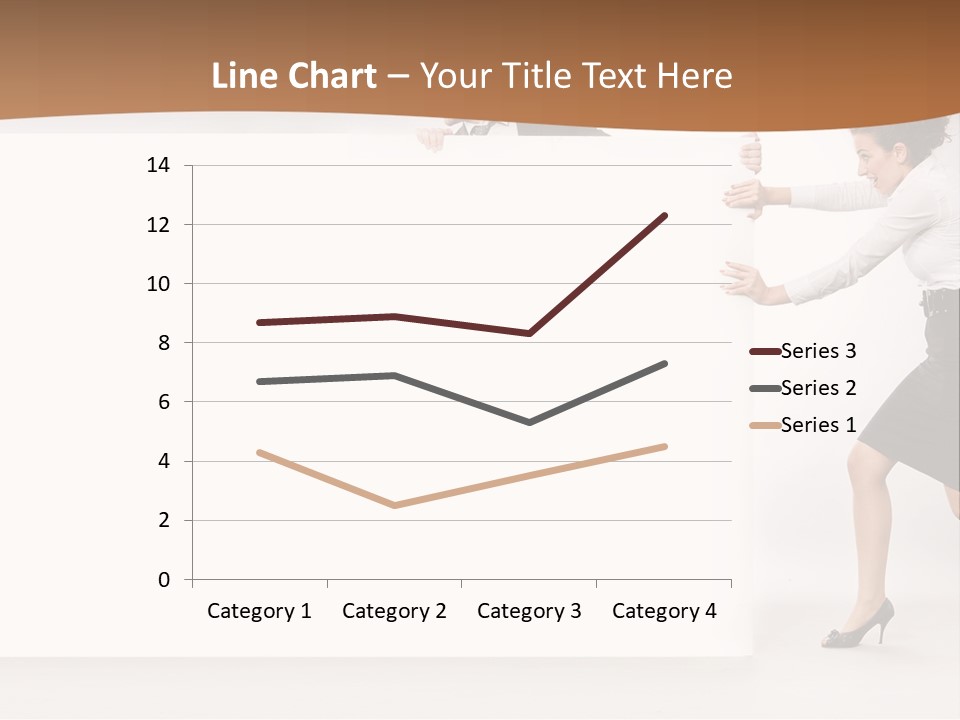 Poster White Man PowerPoint Template