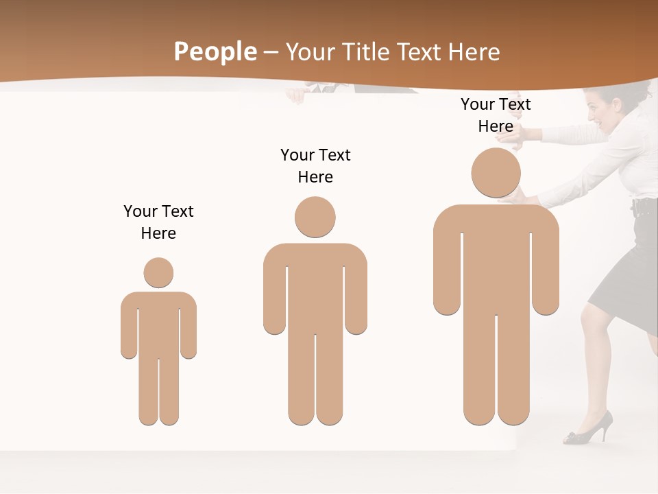 Poster White Man PowerPoint Template