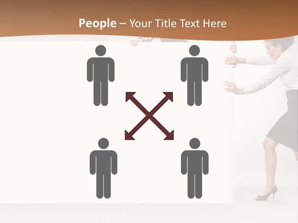 Poster White Man PowerPoint Template