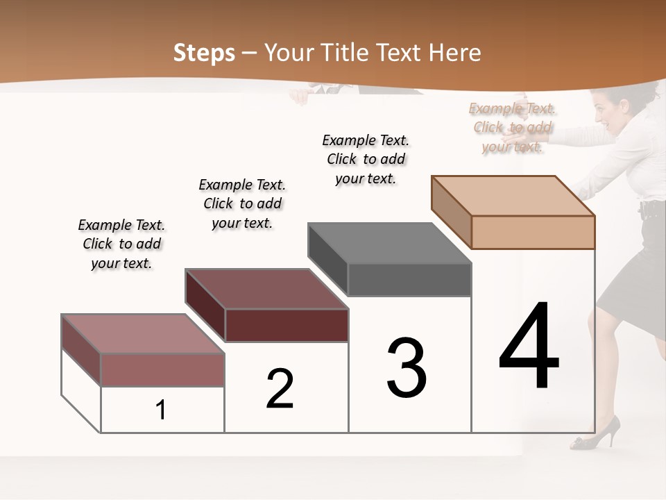 Poster White Man PowerPoint Template