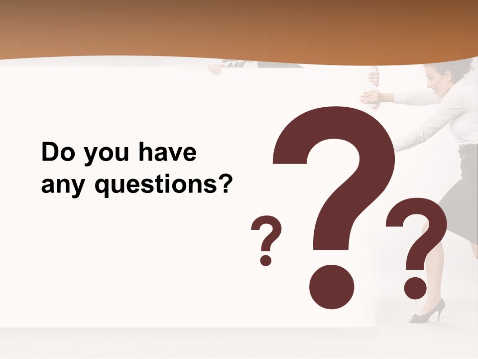 Poster White Man PowerPoint Template