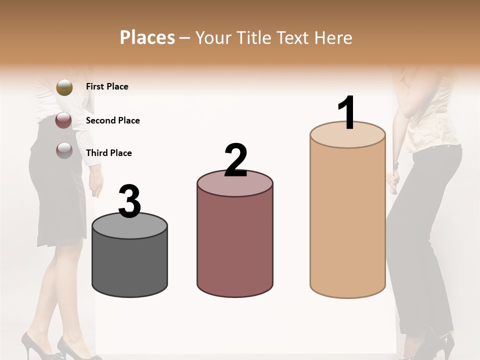 Girl Background Carry PowerPoint Template