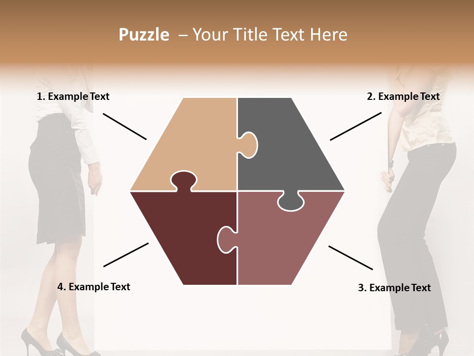 Girl Background Carry PowerPoint Template