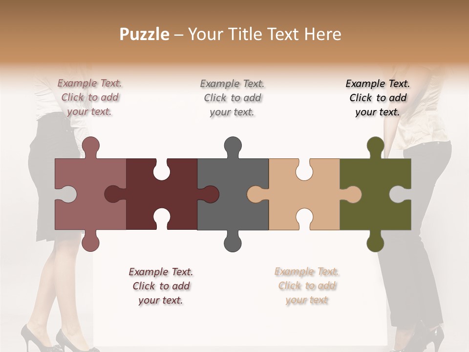 Girl Background Carry PowerPoint Template