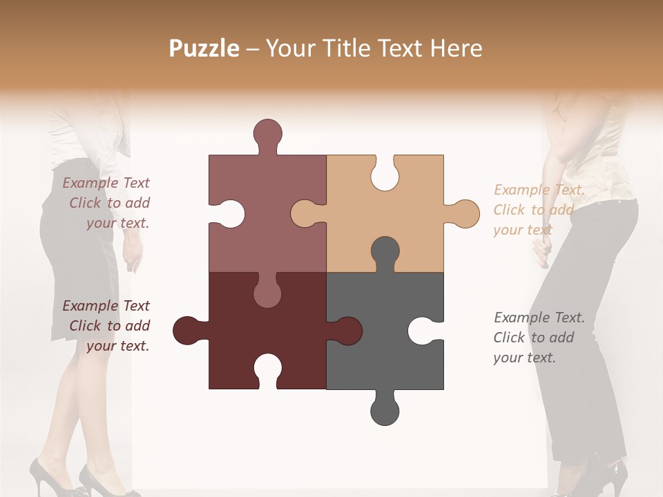 Girl Background Carry PowerPoint Template