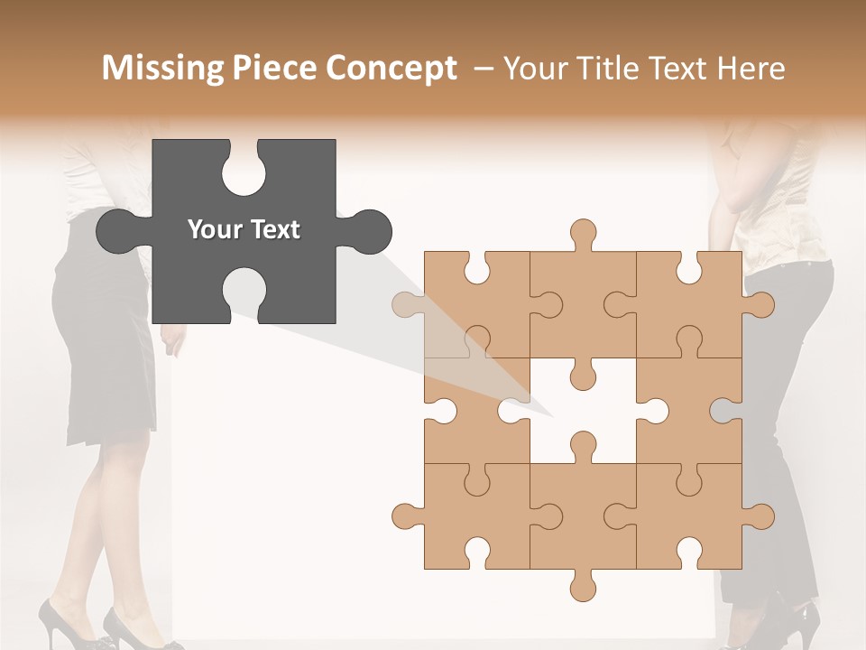 Girl Background Carry PowerPoint Template