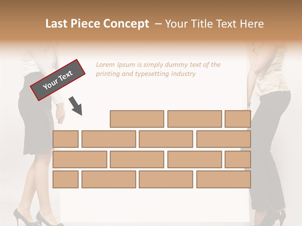 Girl Background Carry PowerPoint Template