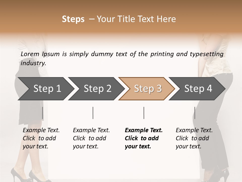 Girl Background Carry PowerPoint Template