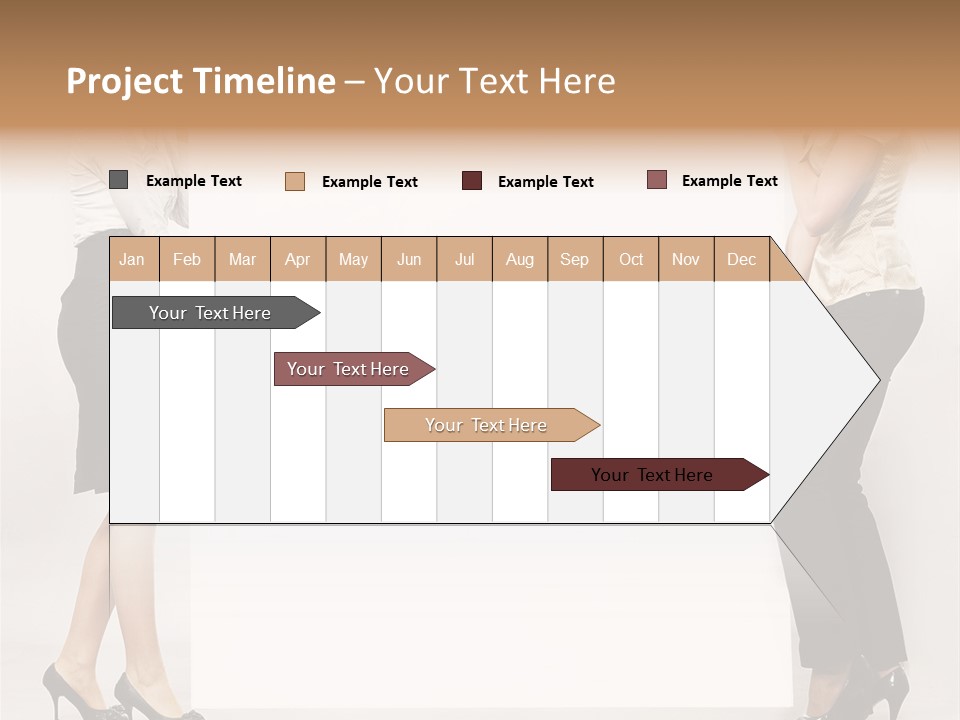 Girl Background Carry PowerPoint Template