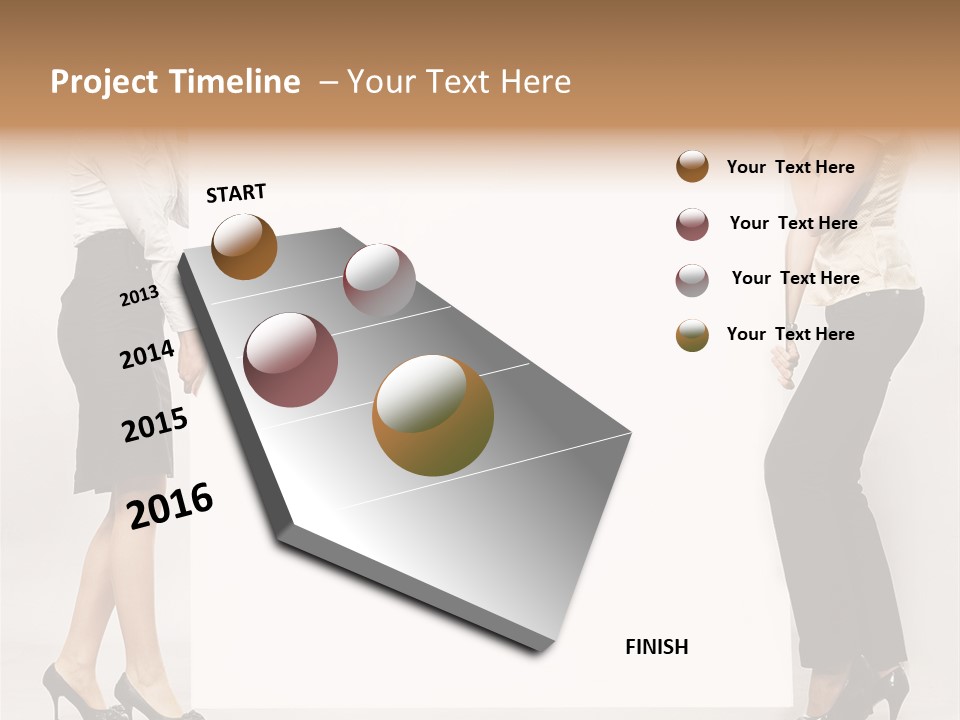 Girl Background Carry PowerPoint Template