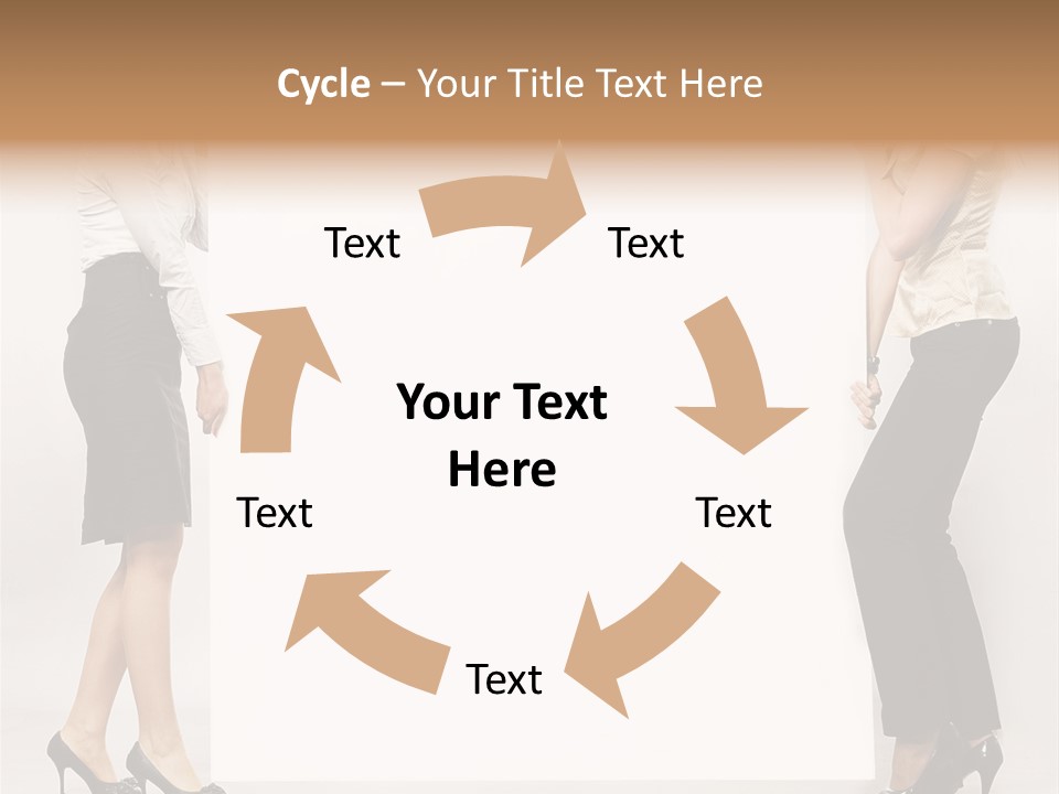 Girl Background Carry PowerPoint Template