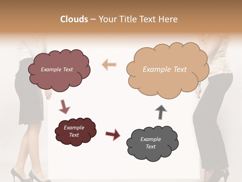 Girl Background Carry PowerPoint Template