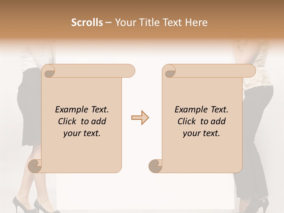 Girl Background Carry PowerPoint Template