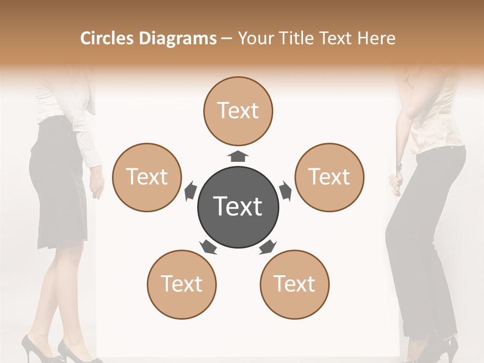 Girl Background Carry PowerPoint Template