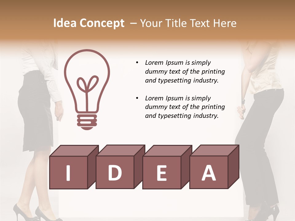 Girl Background Carry PowerPoint Template