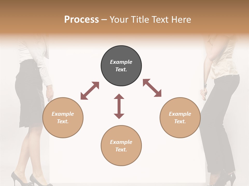 Girl Background Carry PowerPoint Template