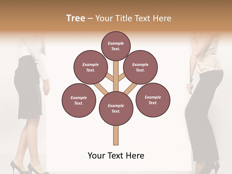 Girl Background Carry PowerPoint Template