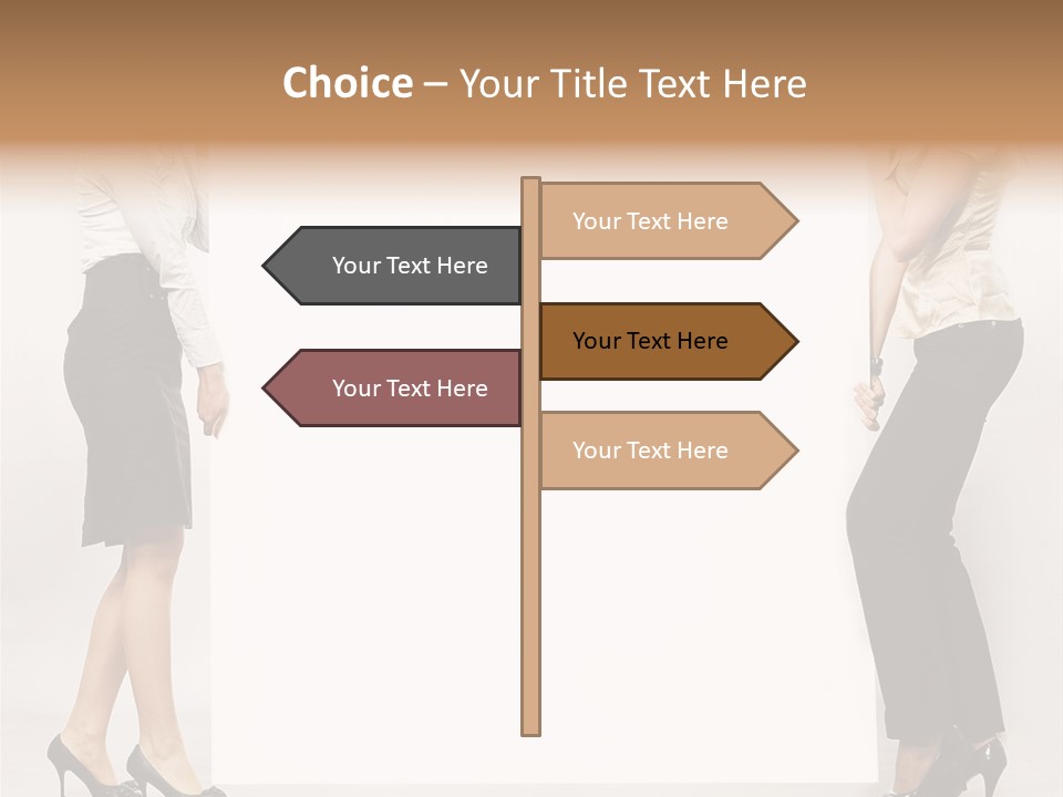 Girl Background Carry PowerPoint Template