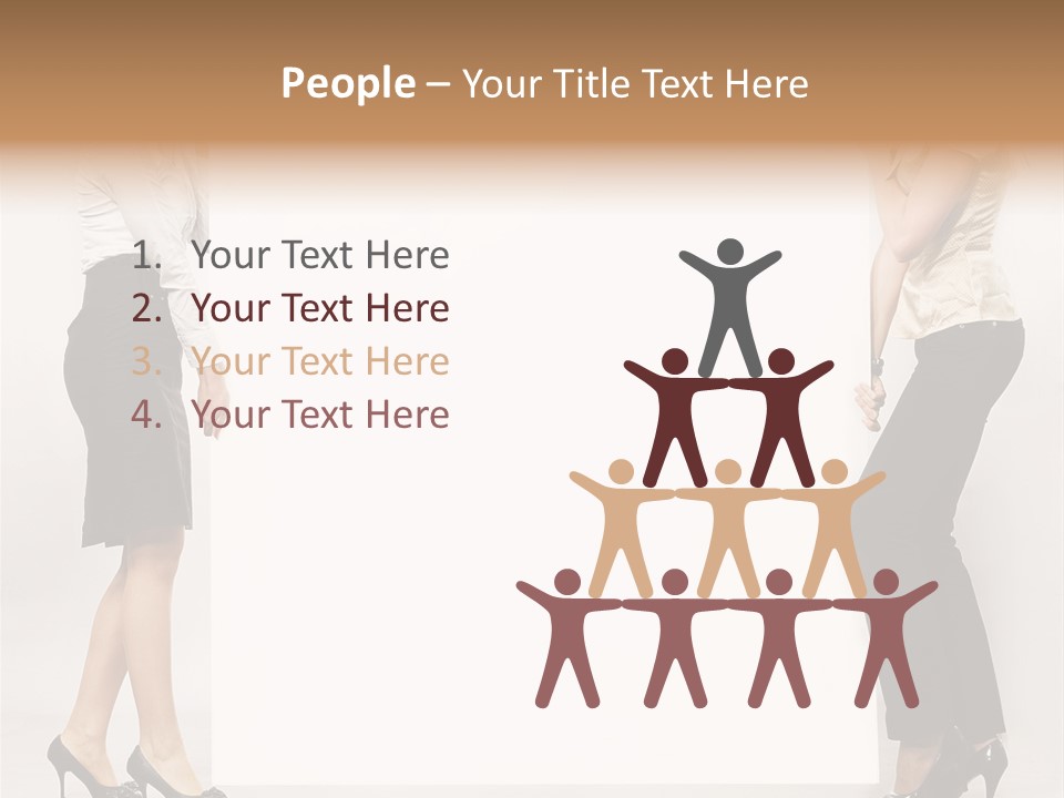 Girl Background Carry PowerPoint Template