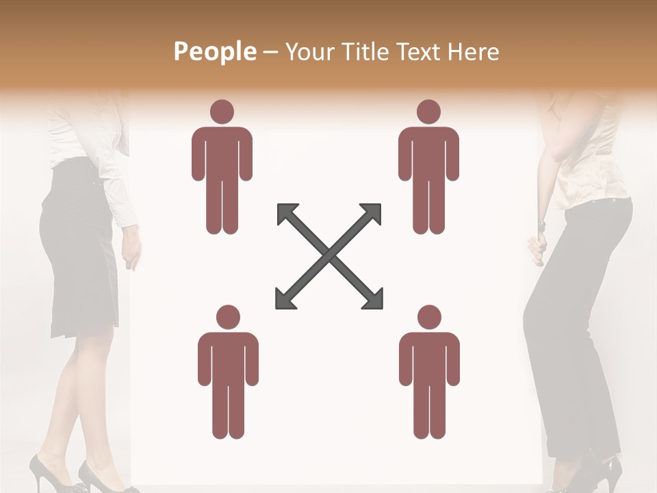 Girl Background Carry PowerPoint Template