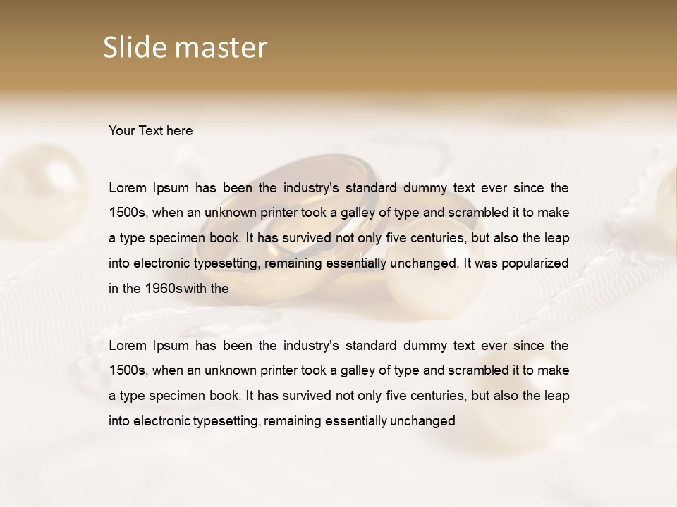 Unity Classic Marriage PowerPoint Template