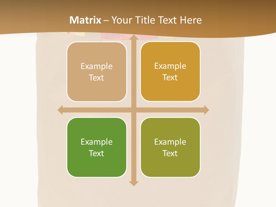 A Paper Bag Filled With Fruits And Vegetables PowerPoint Template