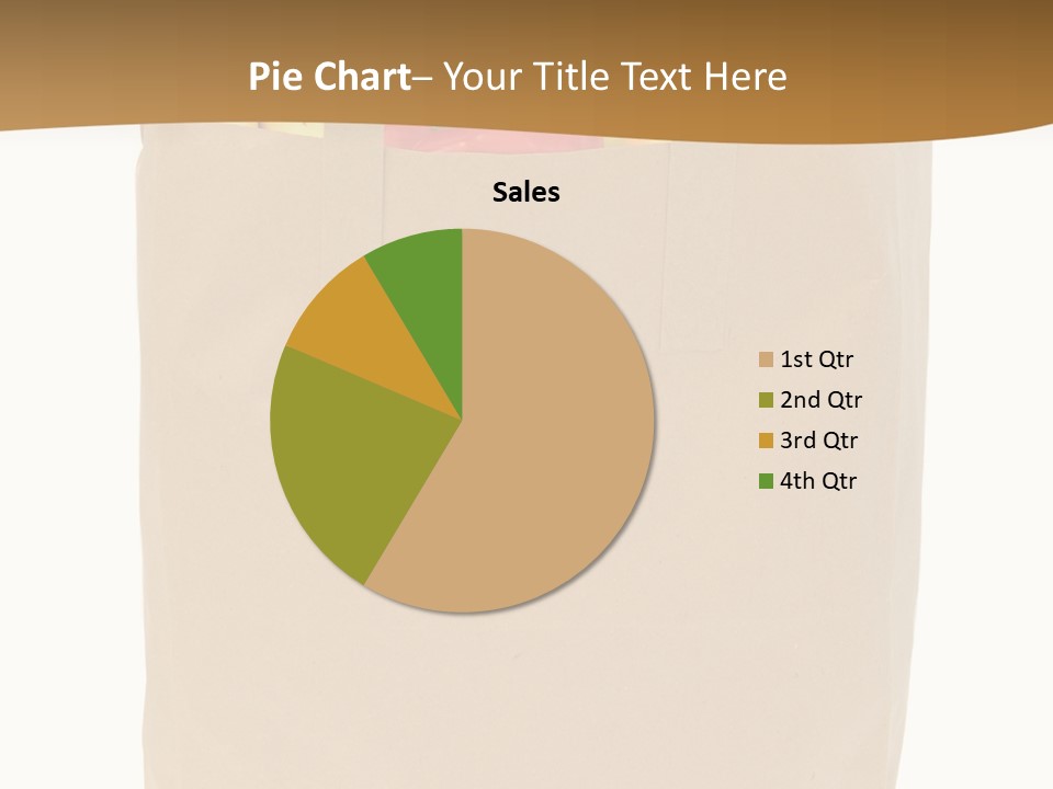 A Paper Bag Filled With Fruits And Vegetables PowerPoint Template