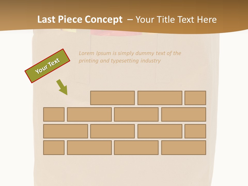 A Paper Bag Filled With Fruits And Vegetables PowerPoint Template