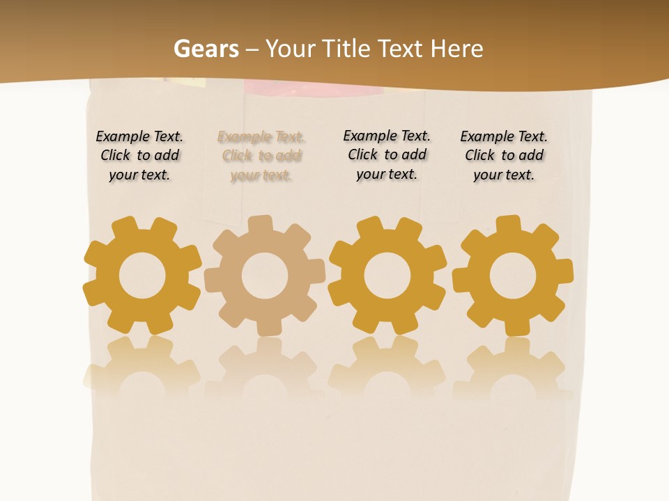 A Paper Bag Filled With Fruits And Vegetables PowerPoint Template