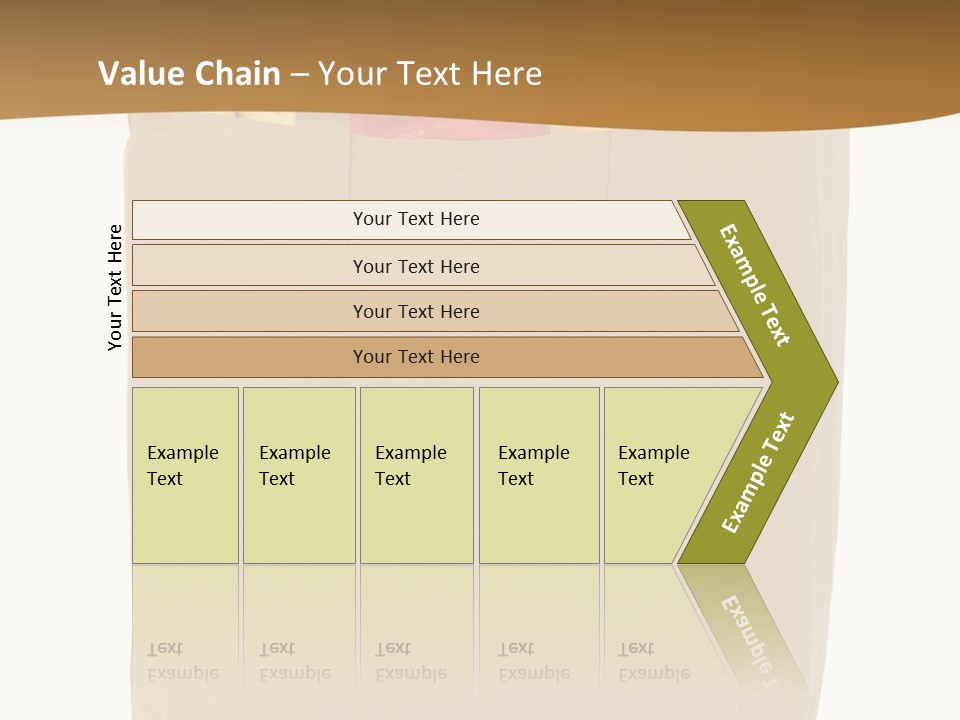 A Paper Bag Filled With Fruits And Vegetables PowerPoint Template