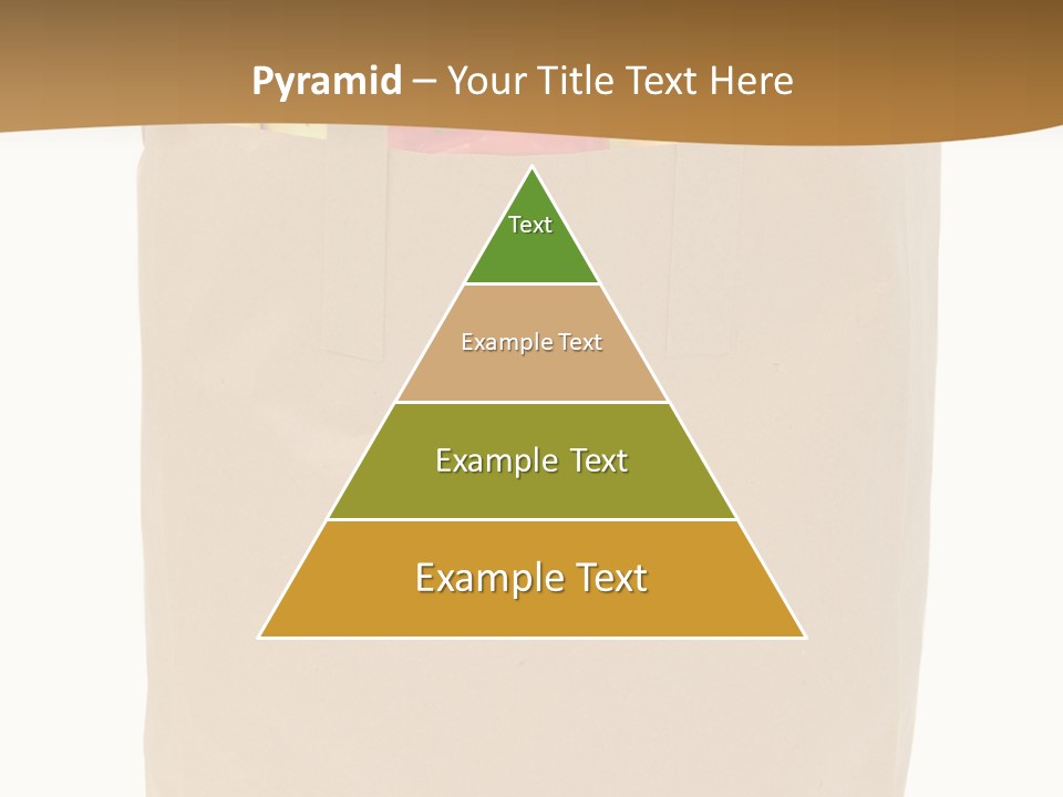 A Paper Bag Filled With Fruits And Vegetables PowerPoint Template