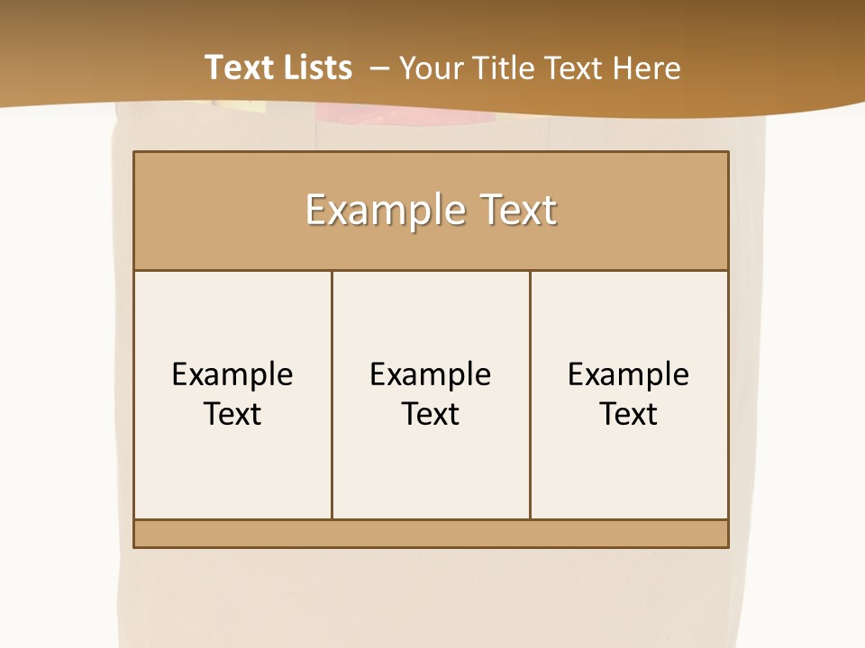 A Paper Bag Filled With Fruits And Vegetables PowerPoint Template