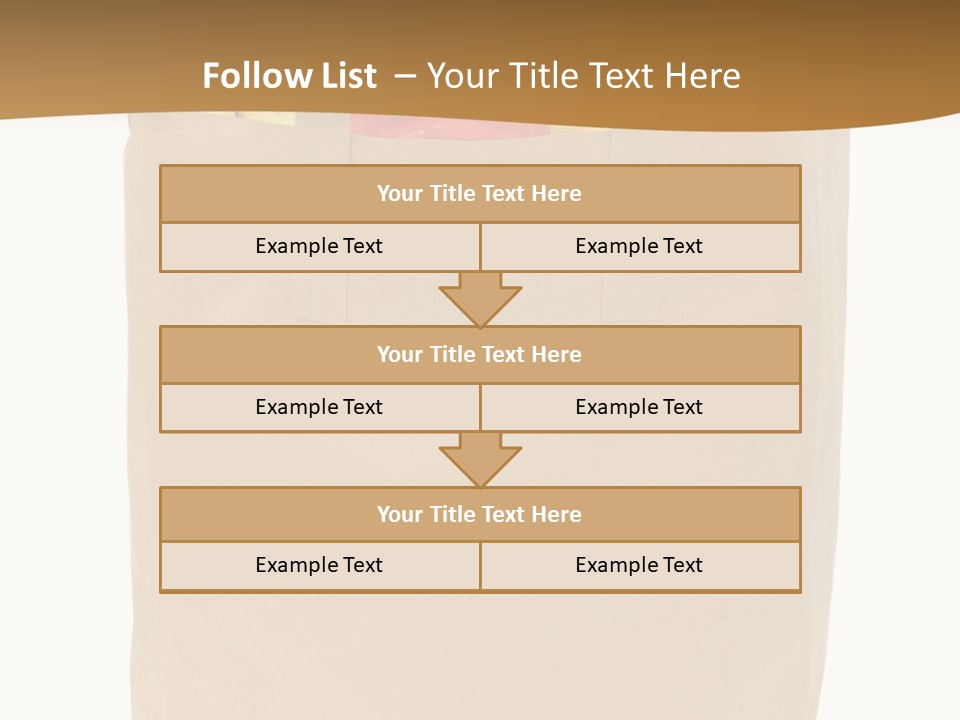 A Paper Bag Filled With Fruits And Vegetables PowerPoint Template