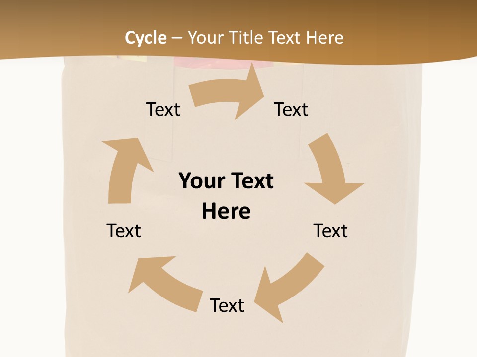 A Paper Bag Filled With Fruits And Vegetables PowerPoint Template