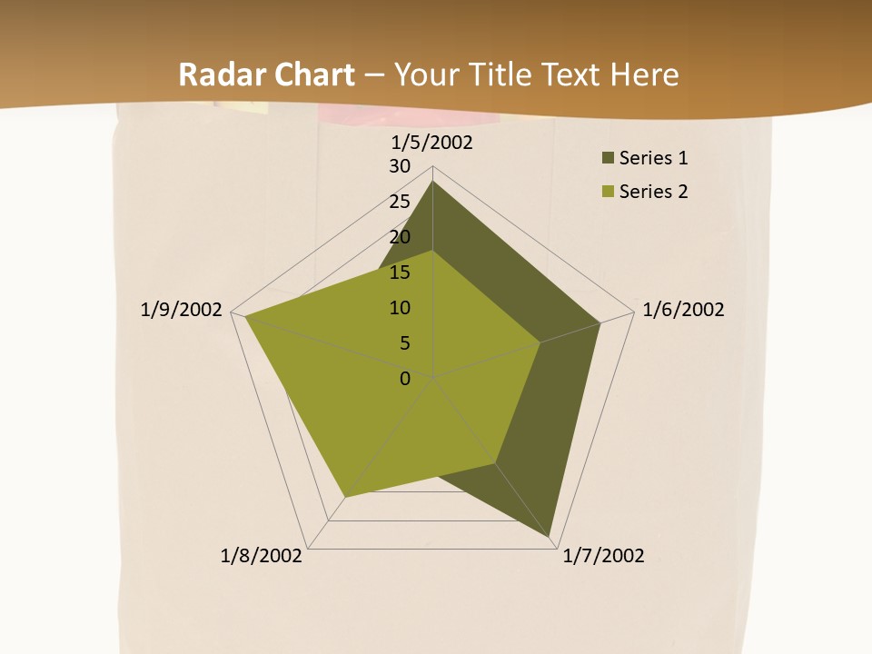 A Paper Bag Filled With Fruits And Vegetables PowerPoint Template